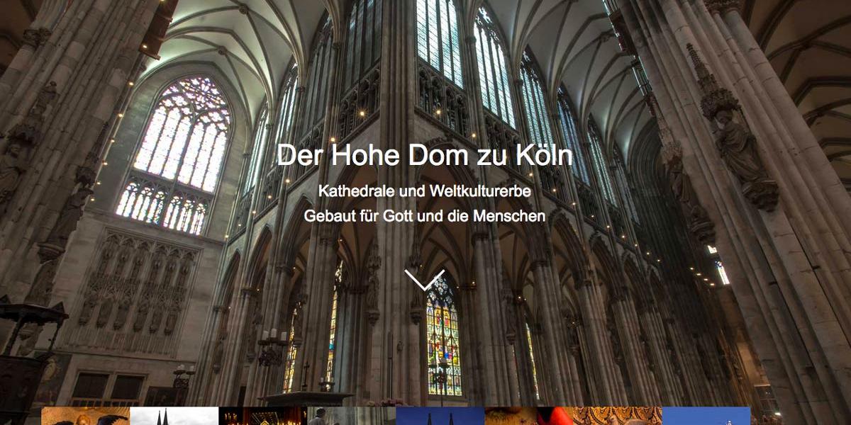 Die neue Website des Kölner Doms ist online gegangen