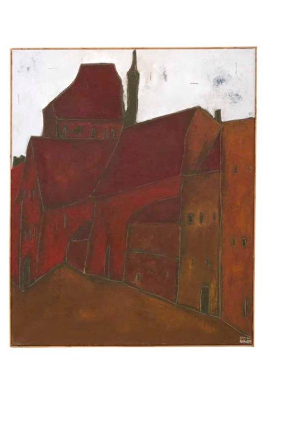 Dom Güstrow, Öl/Lw. 2000, 110 x 90 cm