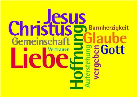 Postkarte ZEHN große Wörter des Christentums (c) EBK/Riedl Postkarte ZEHN große Wörter des Christentums (c) EBK/Riedl