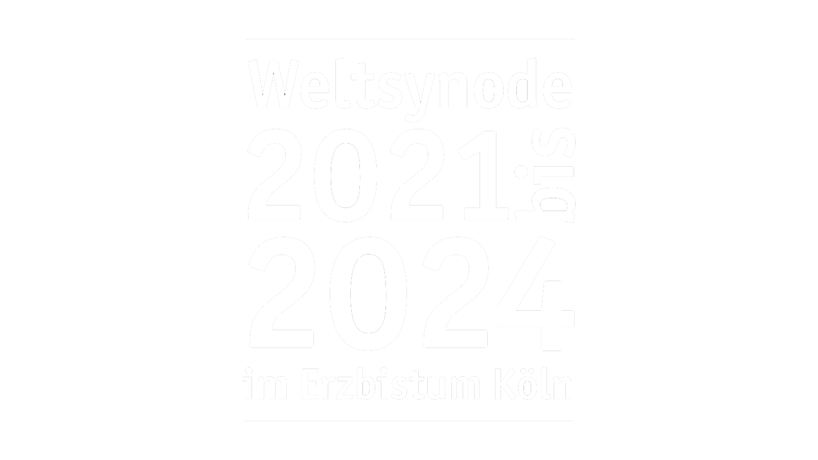 Logo zur Weltsynode 2021-2024