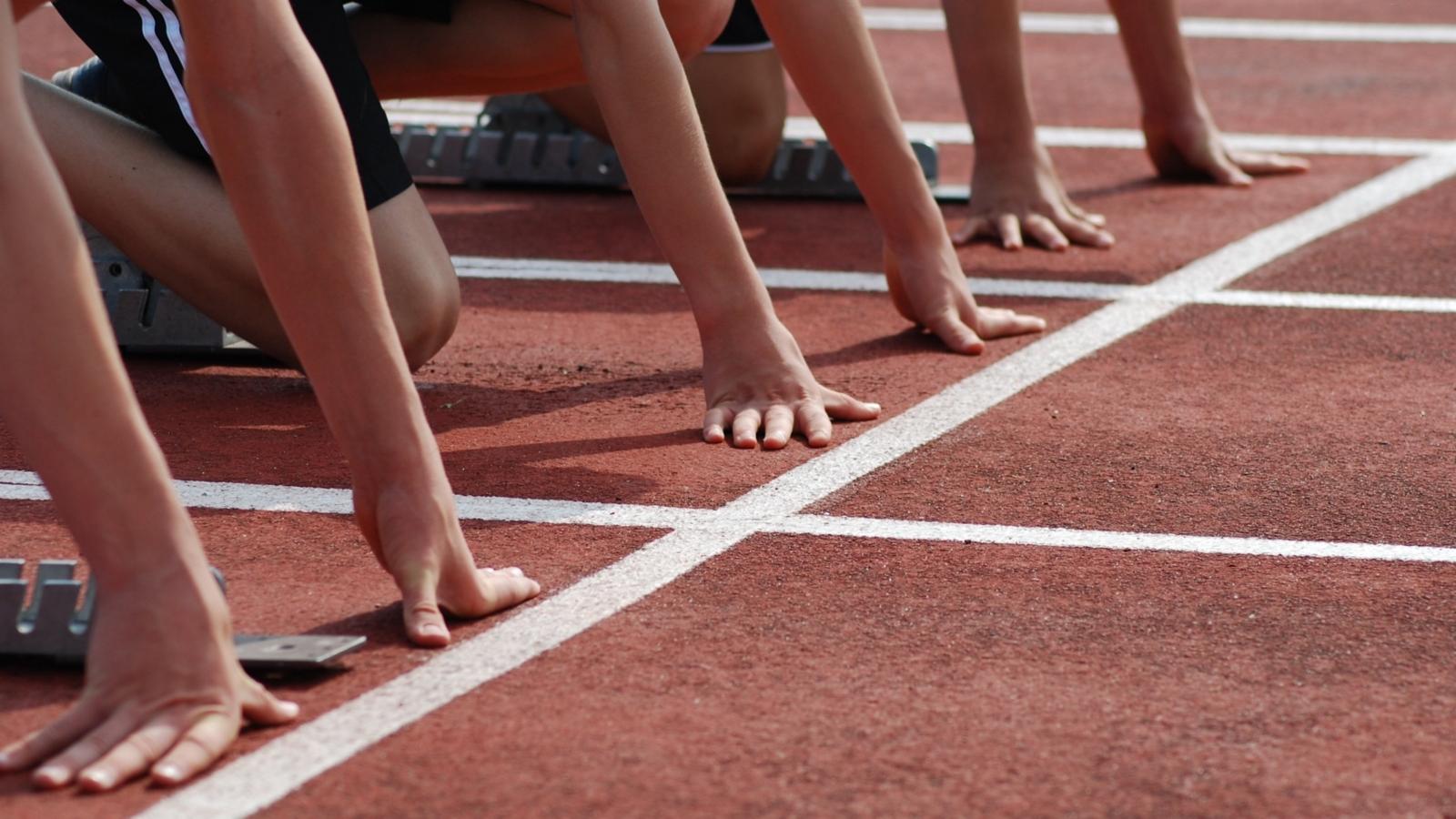 Läufer in Startposition (Symbolbild) Start-Position eines Sprints; Das Bild stammt von Pixabay
