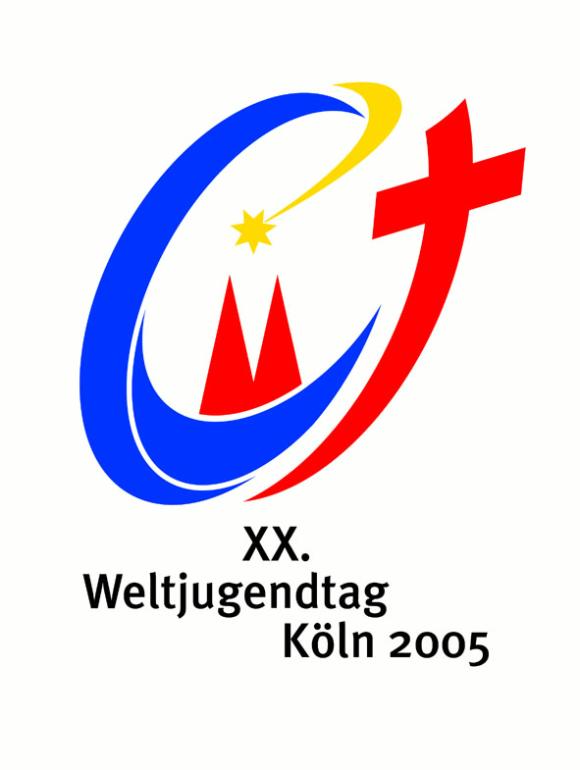 Logo des XX. Weltjugendtags 2005 in Köln