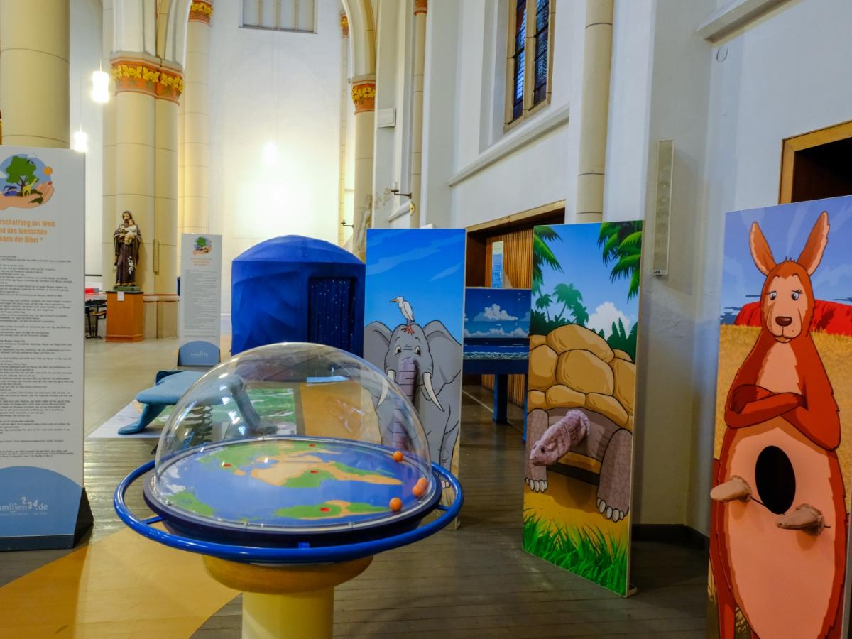 Mitspielausstellung Erlebnis Schöpfung, neu in St. Joseph Köln-Nippes
Nutzung nur auf familien234.de