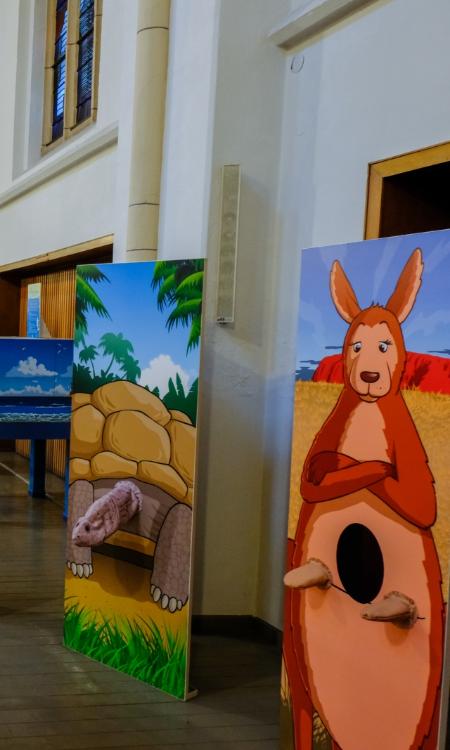 Mitspielausstellung Erlebnis Schöpfung, neu in St. Joseph Köln-Nippes
Nutzung nur auf familien234.de