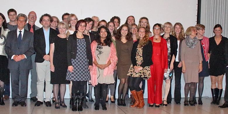 Studierenden mit Studiengangsleitung und Mentoren (Frau Prof. Hoff, Frau Hähner, Herr Riesenbeck, Herr Dr. Schmidt)_2