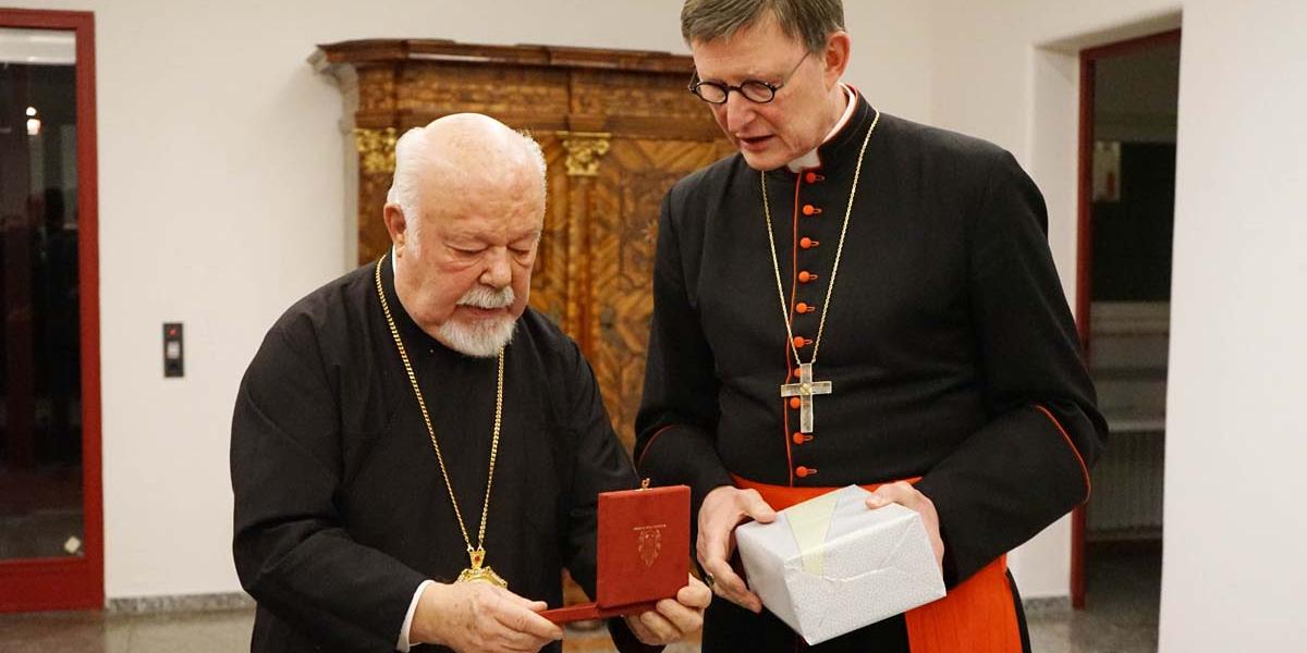 Metropolit Augoustinos und Kardinal Woelki bei ihrem Treffen im letzten Jahr.