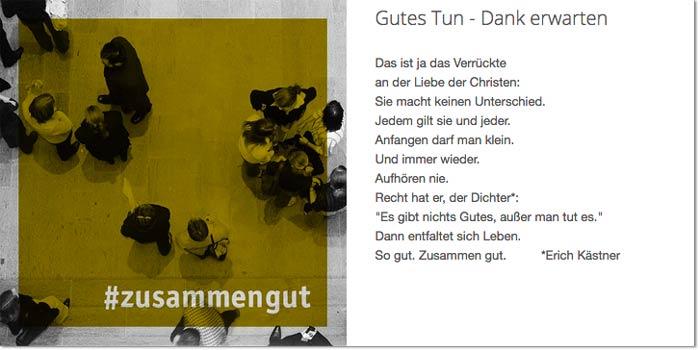 Fastenimpuls von Aschermittwoch auf www.zusammen-gut.de