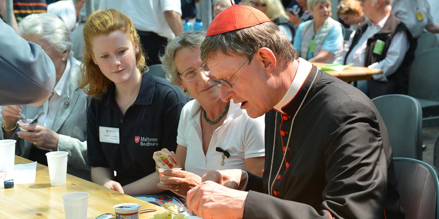 Mittagessen mit Kardinal Woelki in Kevelar