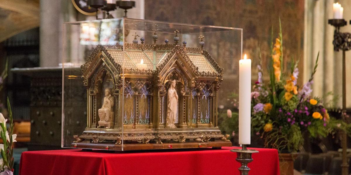 Während der Domwallfahrt machte der Reliquienschrein der Heiligen Bernadette Station im Dom
