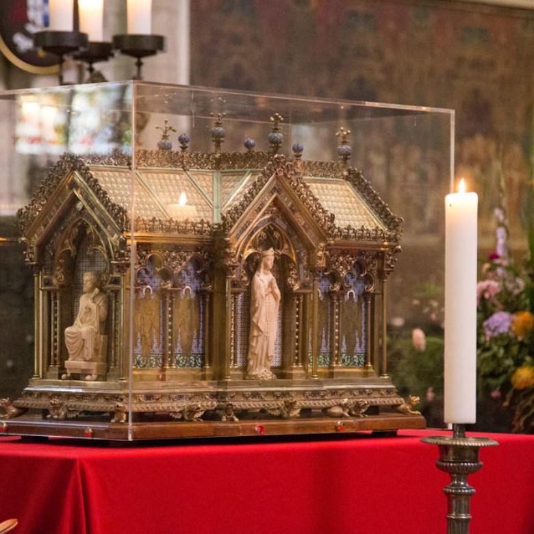Während der Domwallfahrt machte der Reliquienschrein der Heiligen Bernadette Station im Dom