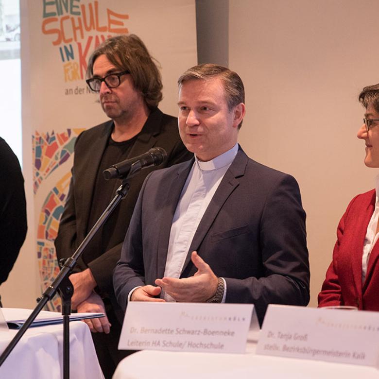 Wolfgang Tuch, Stadtplanungsamt, Stadt Köln, Prof. Frank Hausmann, Generalvikar Dr. Markus Hofmann, Dr. Bernadette Schwarz-Boenneke