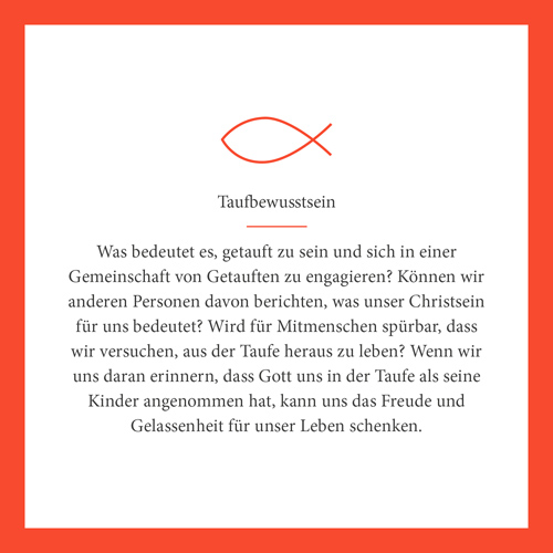 Pastoraler Zukunftsweg - Taufbewusstsein (c) EBK