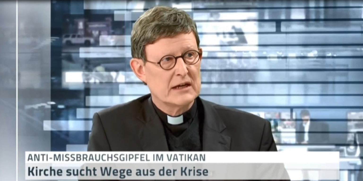 Kardinal Woelki am 21. Januar 2019 im Live-Interview beim Fernsehsender n-tv