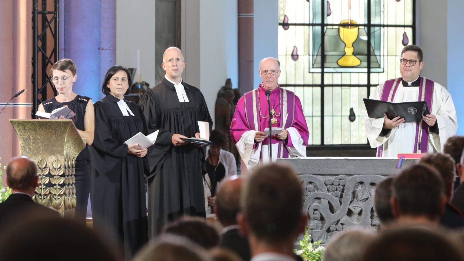 Während des Gedenkgottesdienstes in Euskirchen