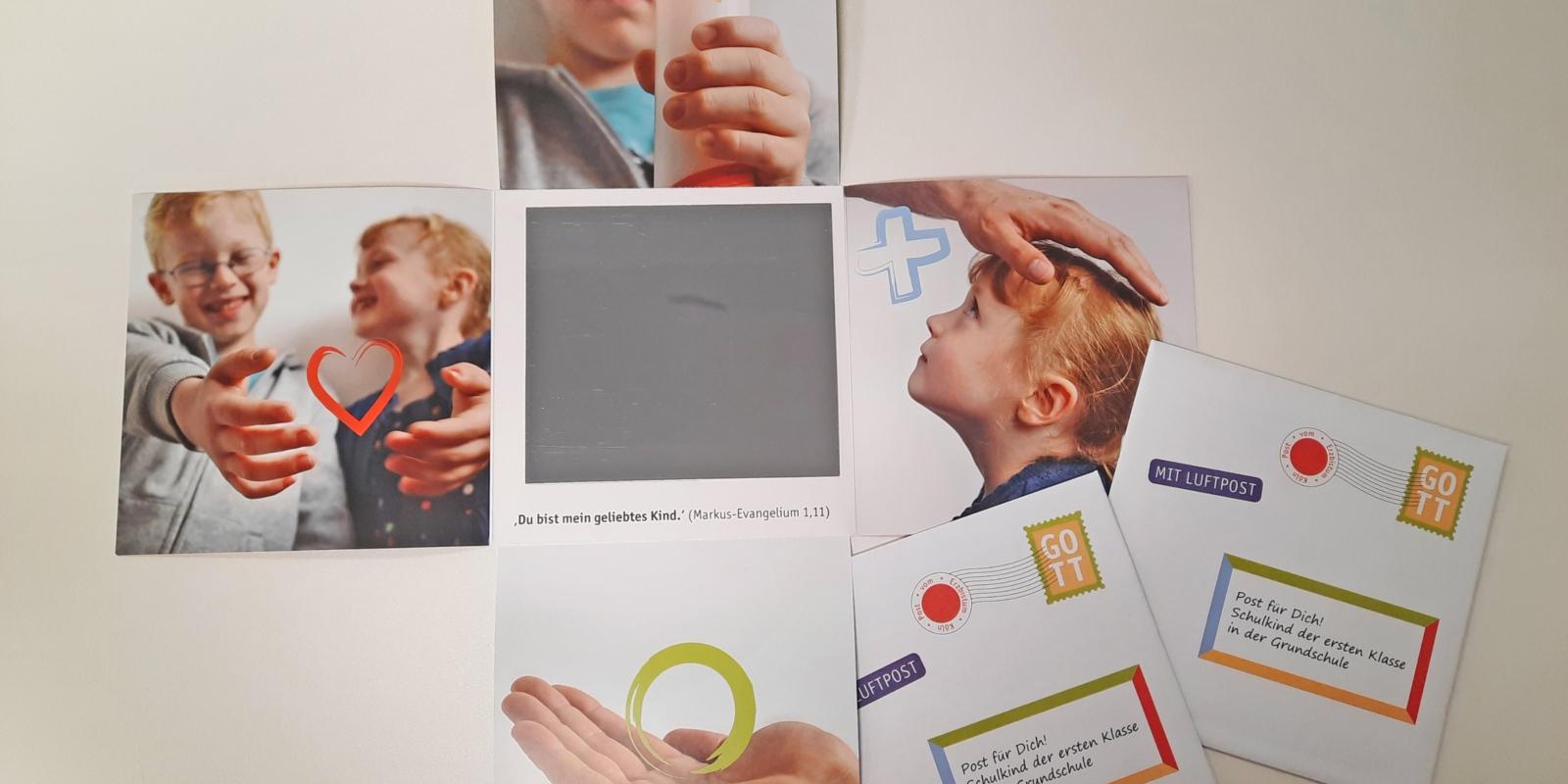 Klappkarte für Erstklässler mit Grußwort des Kardinals Grußwort des Kardinals an die Erstklässler zur Einschulung
