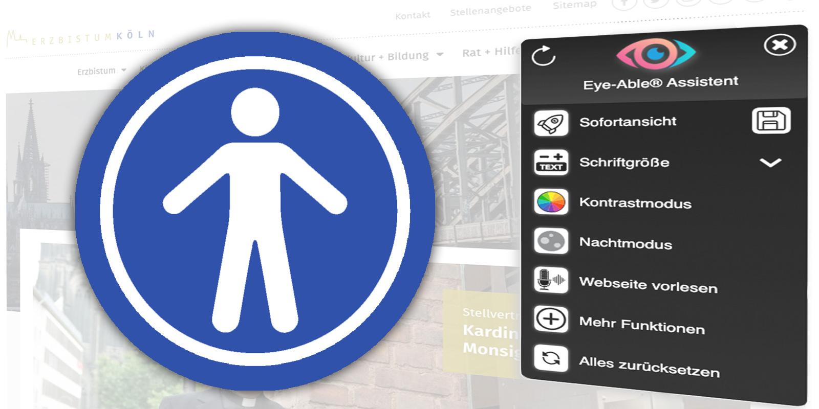 Die Website erzbistum-koeln.de ist jetzt technisch barrierefrei