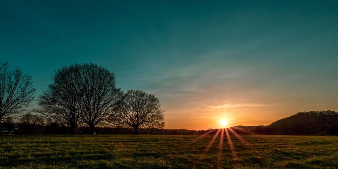 Zeichen der Hoffnung: Sonnenaufgang bei Eitorf