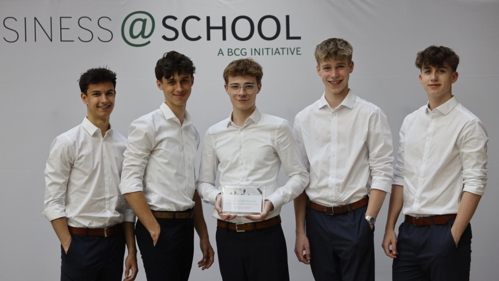 Team der LFS Köln beim Bundesfinale des Wettbewerbs business@school