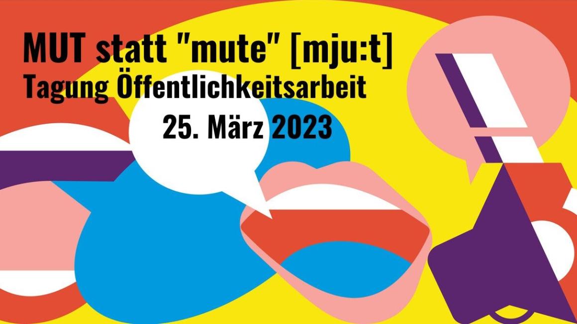 Banner Tagung für Öffentlichkeitsarbeit am 25.03.2023
