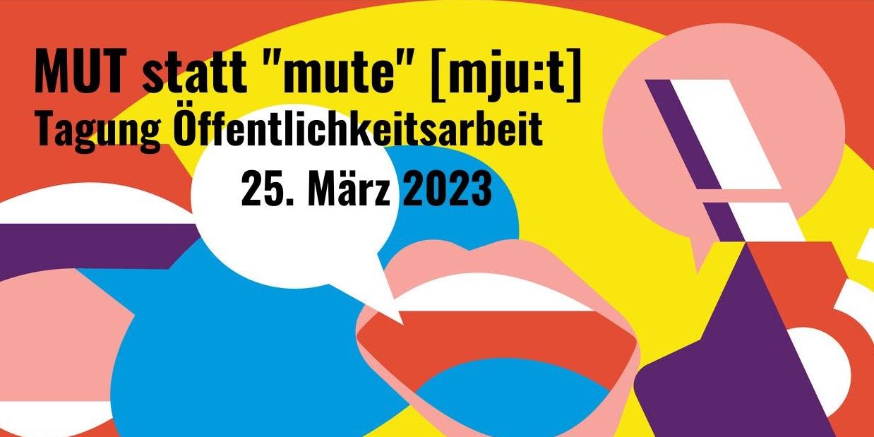 Banner Tagung für Öffentlichkeitsarbeit am 25.03.2023