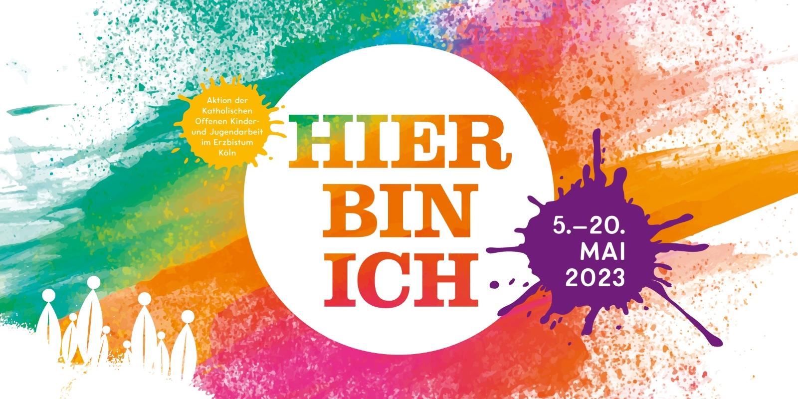 Logo der Aktion 'Hier bin ich'