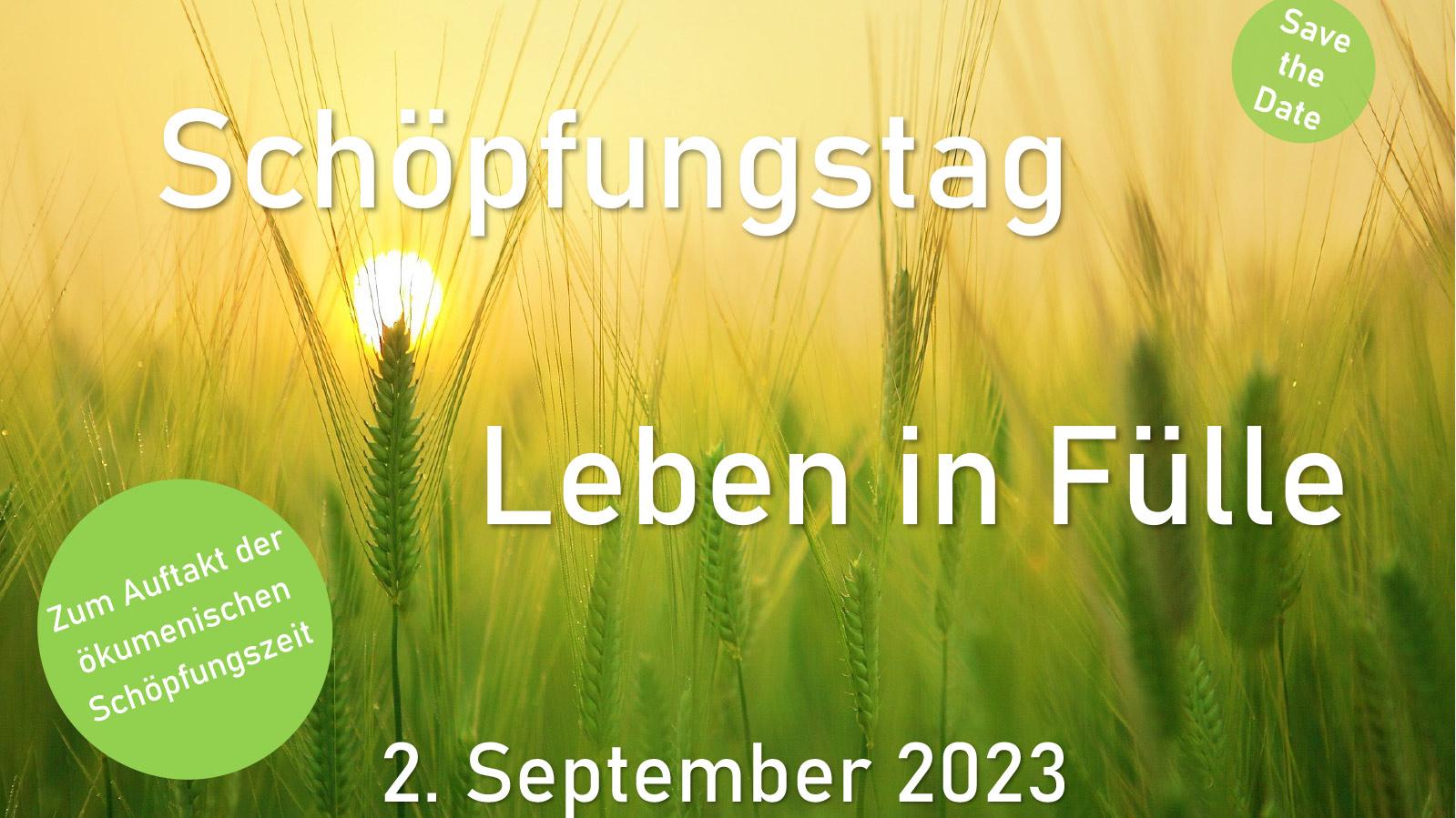 Schöpfungstag am 2. September 2023