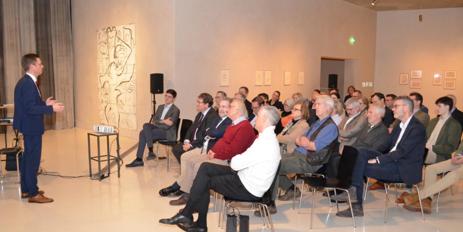 Vortrag von Ökonom Gordon Sobbeck vor dem Bund Katholischer Unternehmer im Museum Kolumba am 6. März 2024
