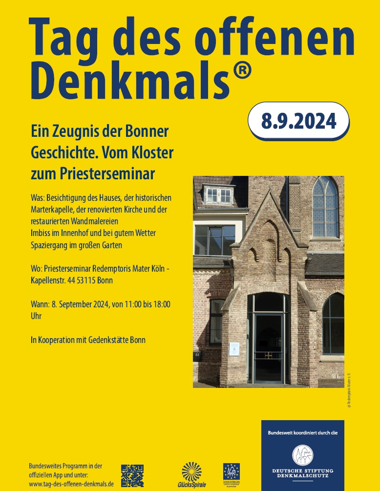 Plakat Tag des offenen Denkmals 2024: Redemptoris Mater