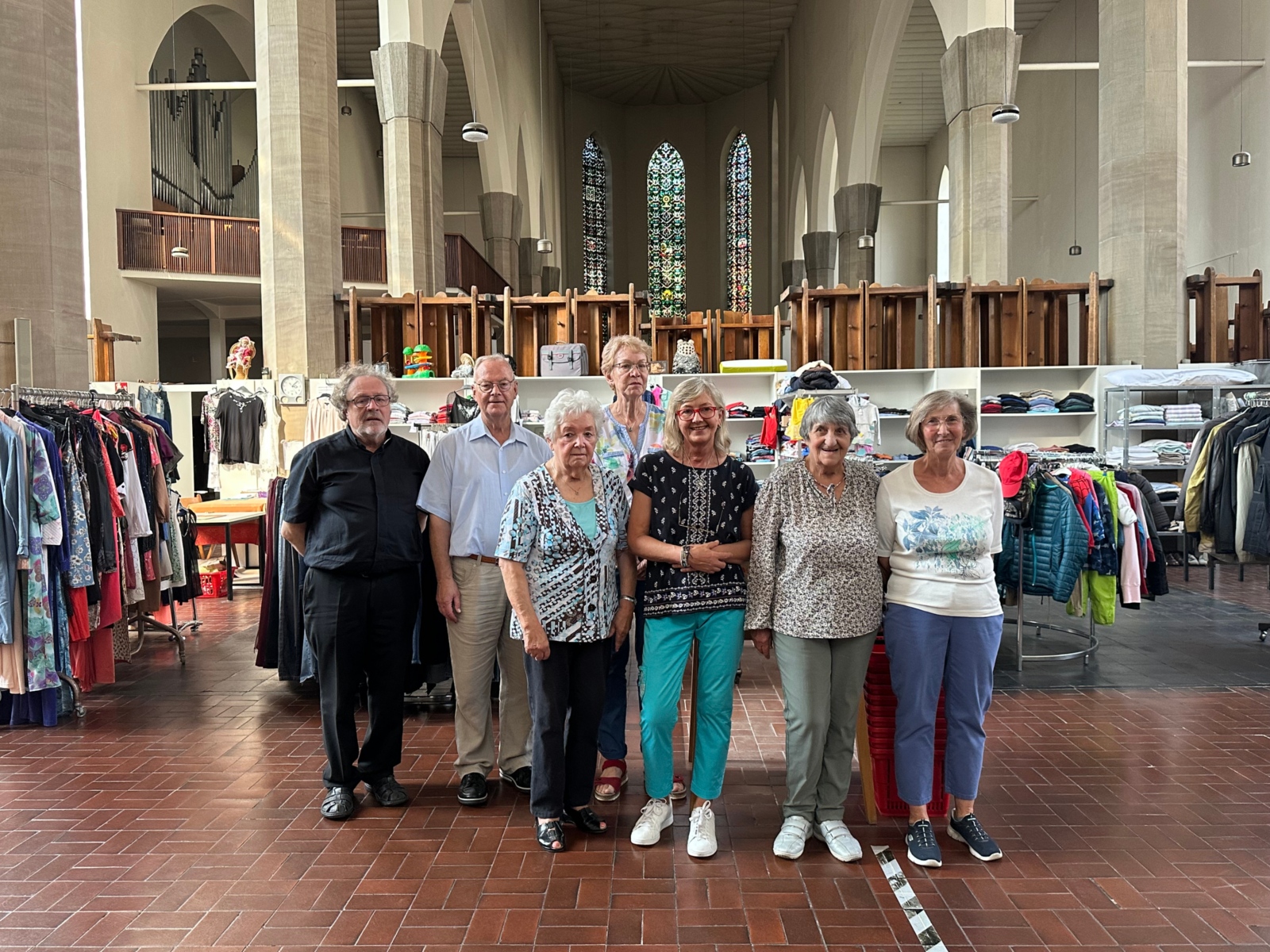 Besuch der Kalker Kleiderstube mit WB Steinhäuser