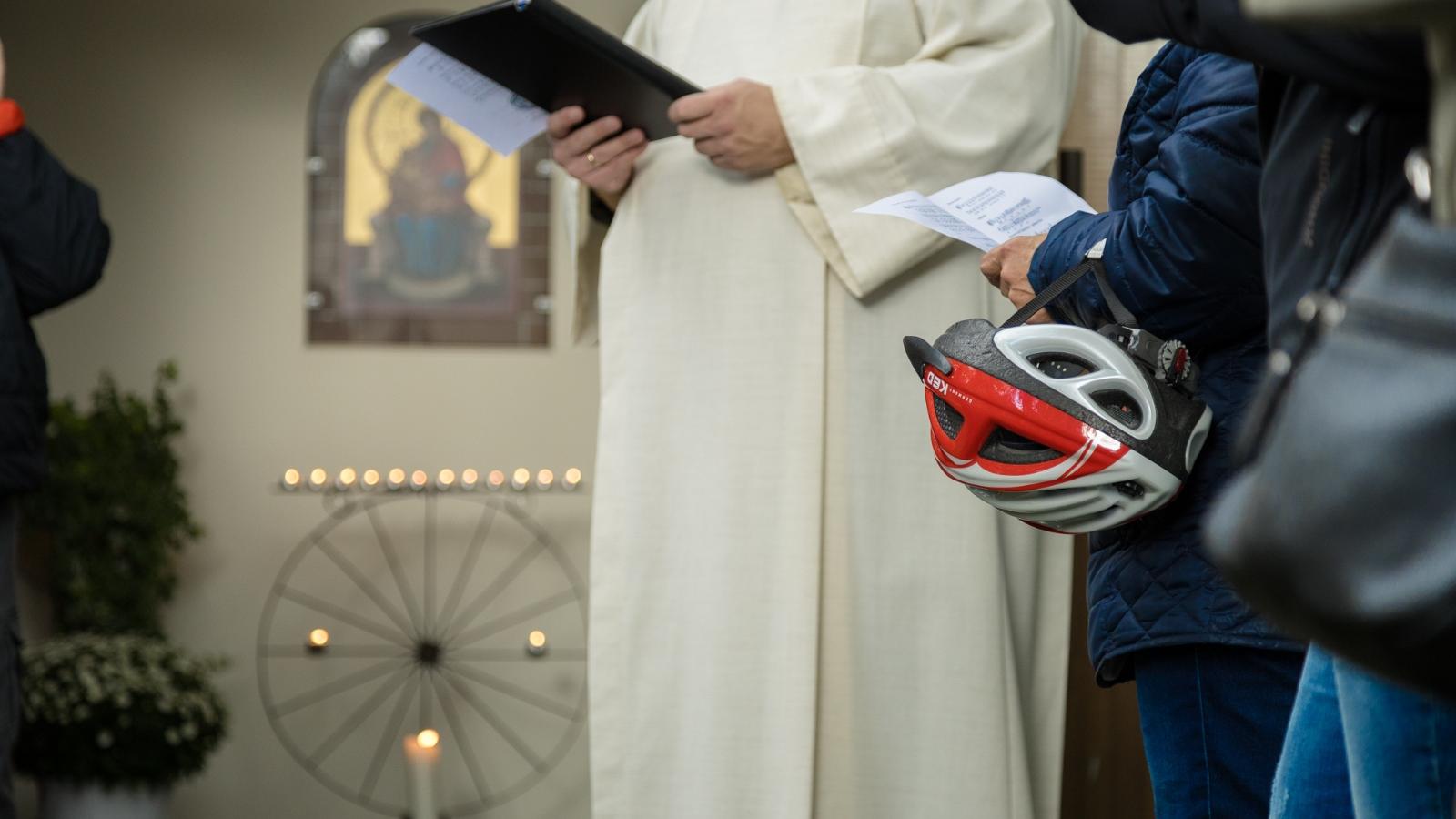 Fahrradsegnung zu Ehren der Madonna del-Ghisallo in St. Ludger