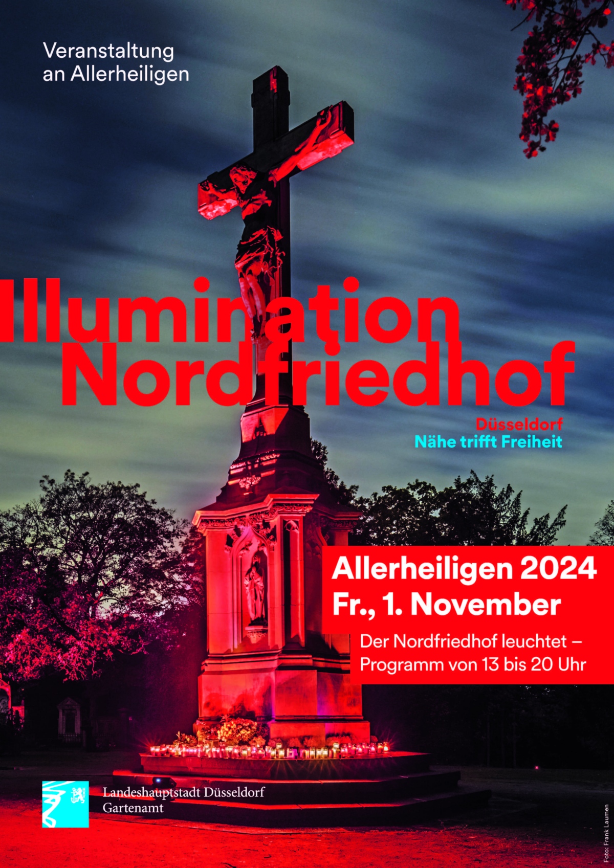 Plakat zur 'Illumination Nordfriedhof'