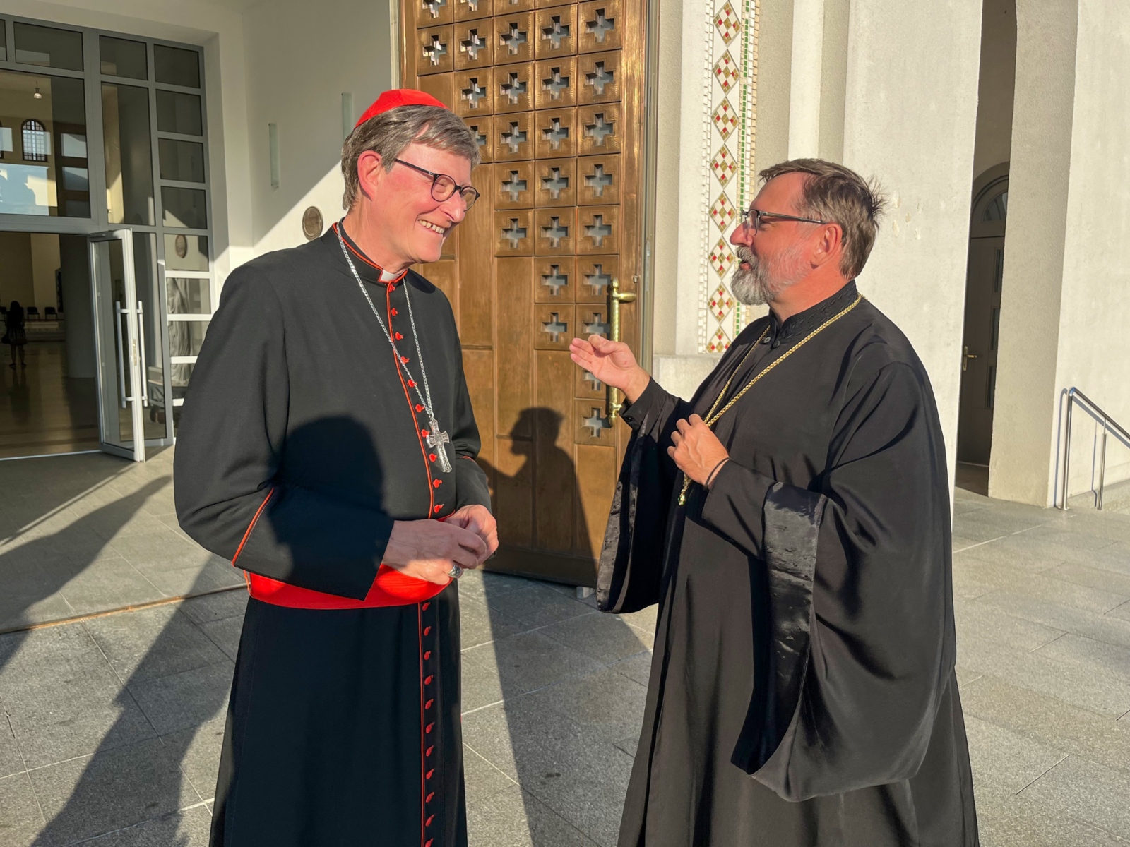 Kardinal Woelki im Gespräch mit Großerzbischof Sviatoslav Ševčuk (UGKK)