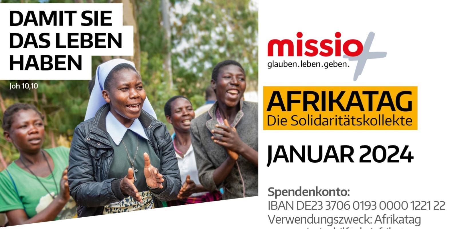 Spendenbanner zum Afrikatag 2024