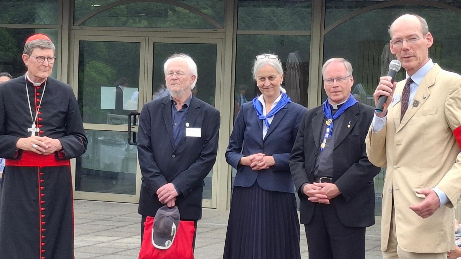 Kardinal Woelki, Hr. Höller, Fr. Freytag, Pfr. Darscheid, Hr. Baron