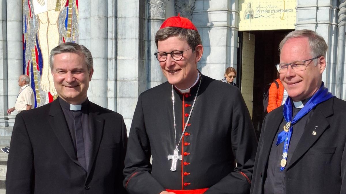 Lourdes Wallfahrt Msgr. Hofmann, Kardinal Woelki, Pfarrer Darscheid