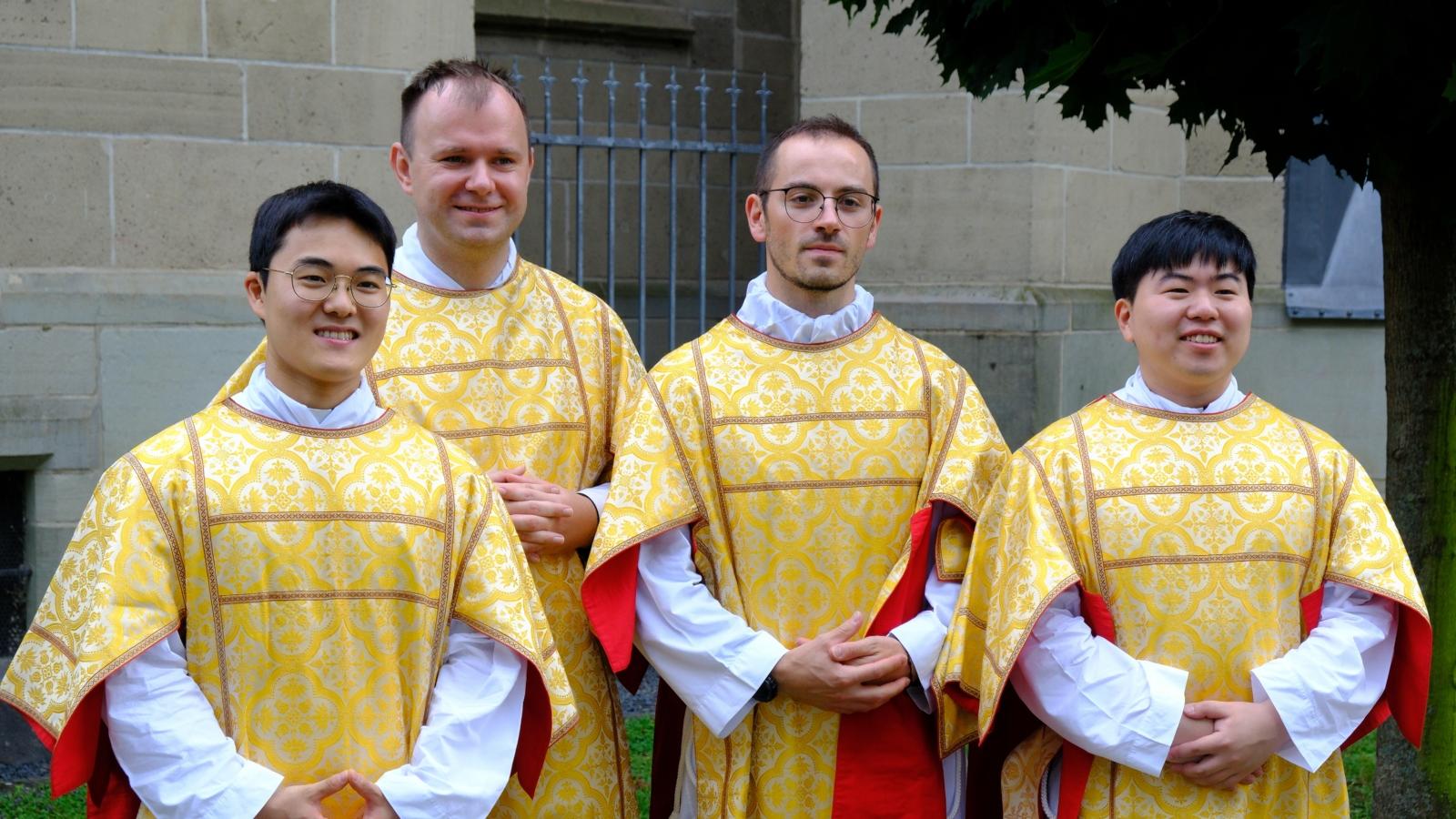 v.l.: Kiman (Antonio) Kim, Marek Osiecki, Francesco Tabacco und Donggeon (Raphael) Kim