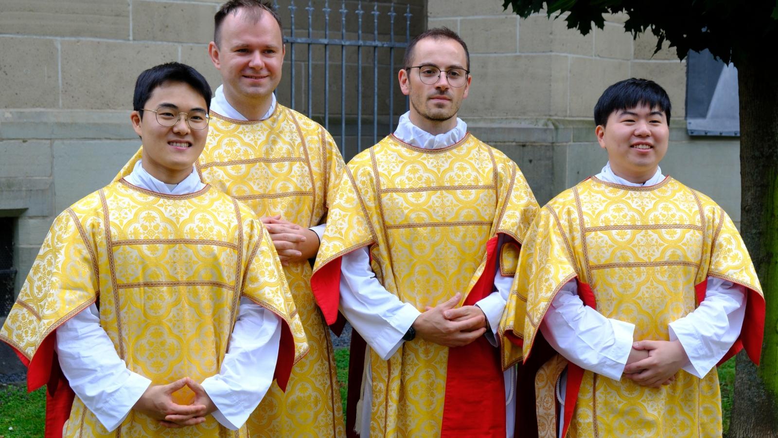 v.l.: Kiman (Antonio) Kim, Marek Osiecki, Francesco Tabacco und Donggeon (Raphael) Kim