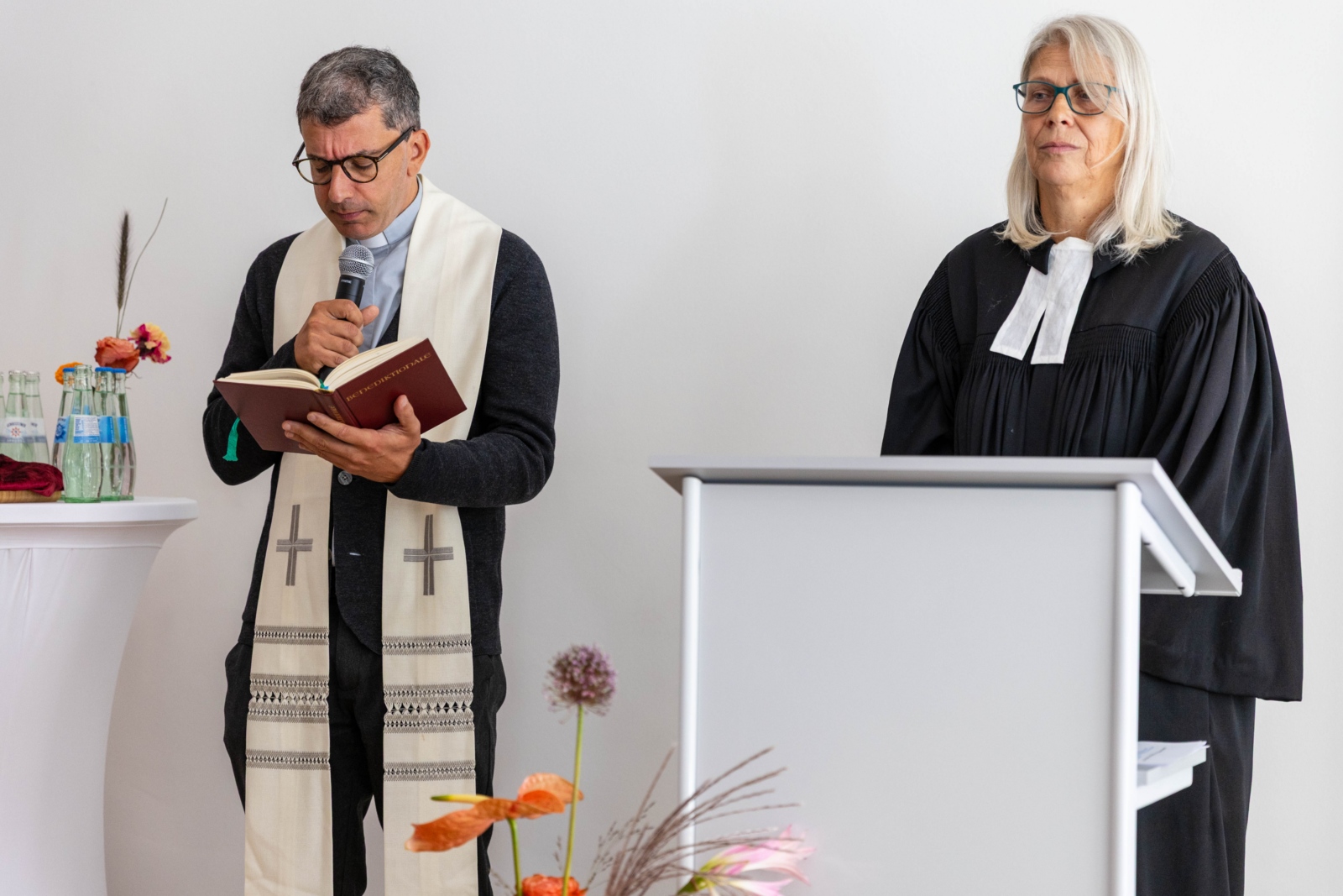 Pfarrer Michele Lionetti und Pfarrerin Reinhild Widding