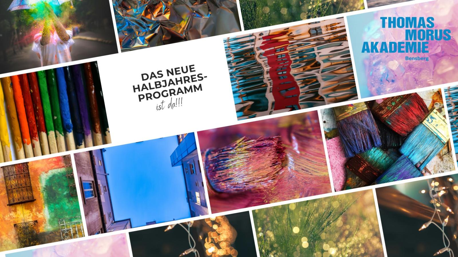 Kollage Halbjahresprogramm Thomas-Morus-Akademie