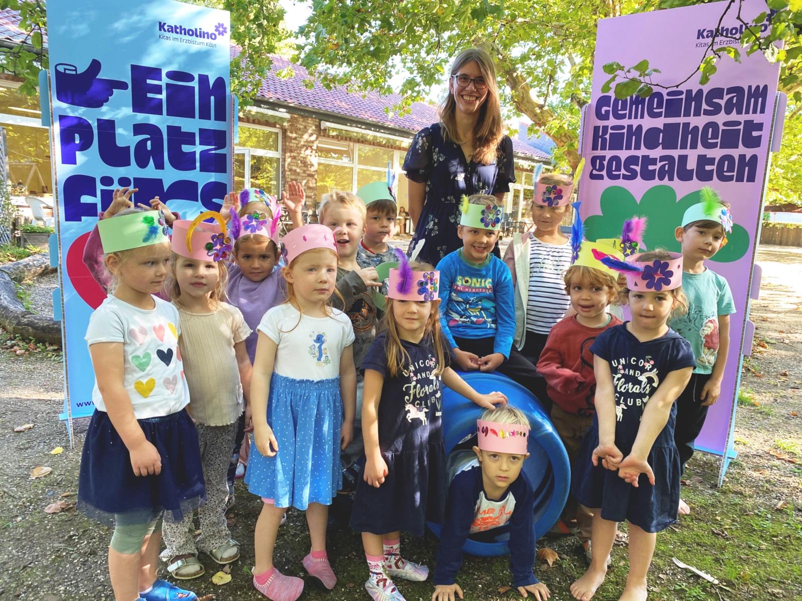 Katholino Willkommens-Veranstaltung in der Kath. Kita St. Maternus mit Kita-Leitung Janine Pultke
