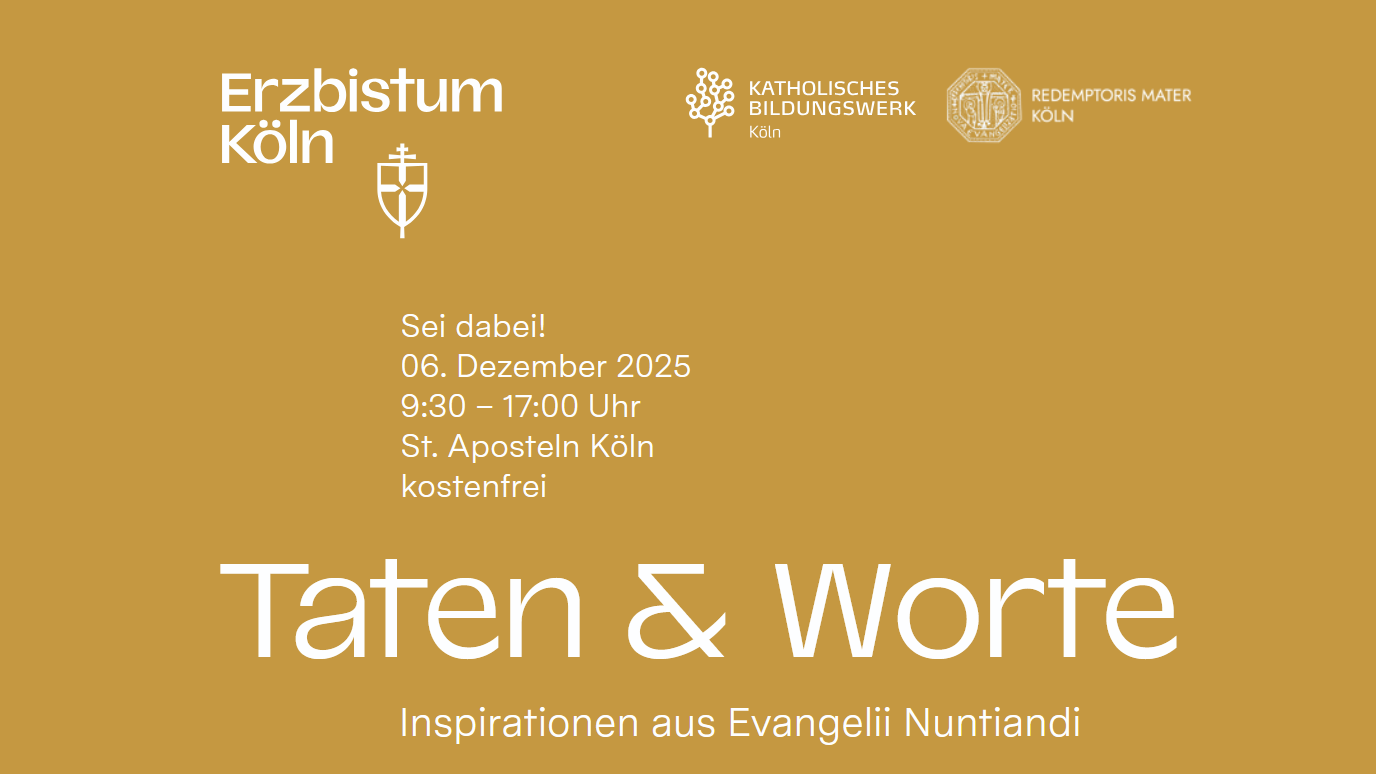 Taten & Worte - Erlebnistag Evangelisierung