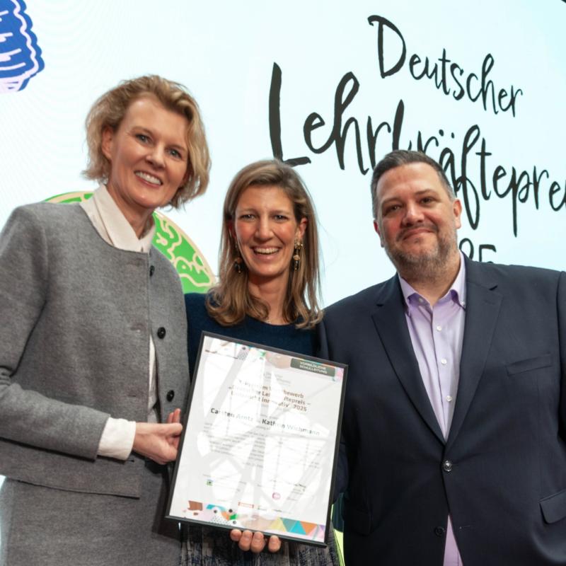Foto von der Verleihung des Deutschen Lehrkräftepreises in Berlin