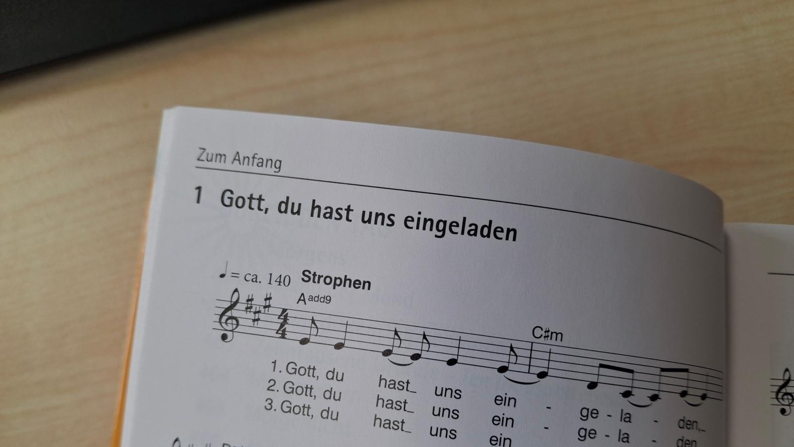 Ausschnitt Jugendliederbuch „JuLi“