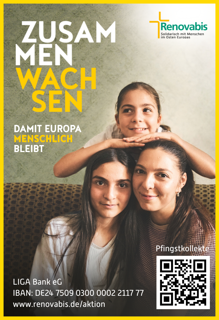 „zusammen wachsen“ ist das Leitwort der diesjährigen Renovabis-Pfingstaktion.