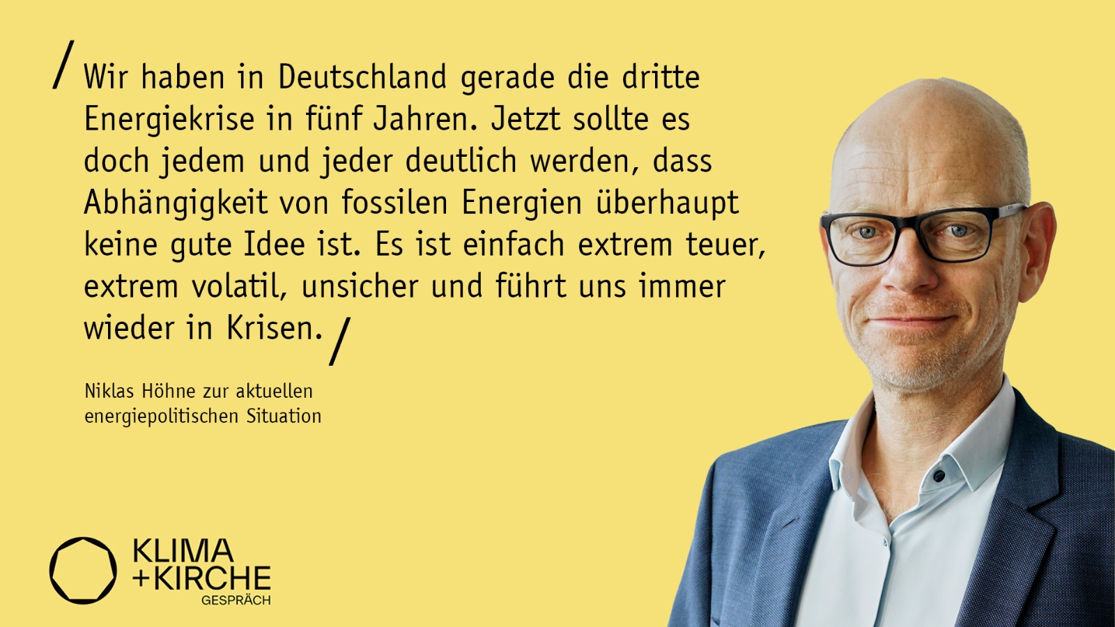 Zu Gast im Klima+Kirche Podcast: Niklas Höhne