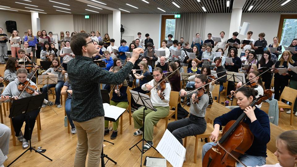 Gemeinsam musizieren: Insgesamt 130 Jugendliche kamen zusammen.