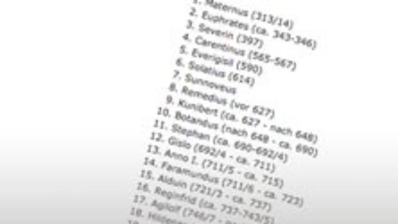 Liste der Erzbischöfe von Köln
