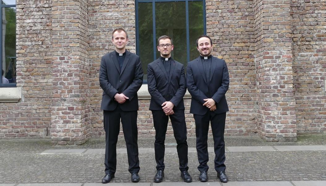 Die drei admissierten Seminaristen