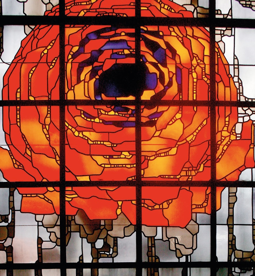 Hardenberger Rose - Glasfenster in Neviges