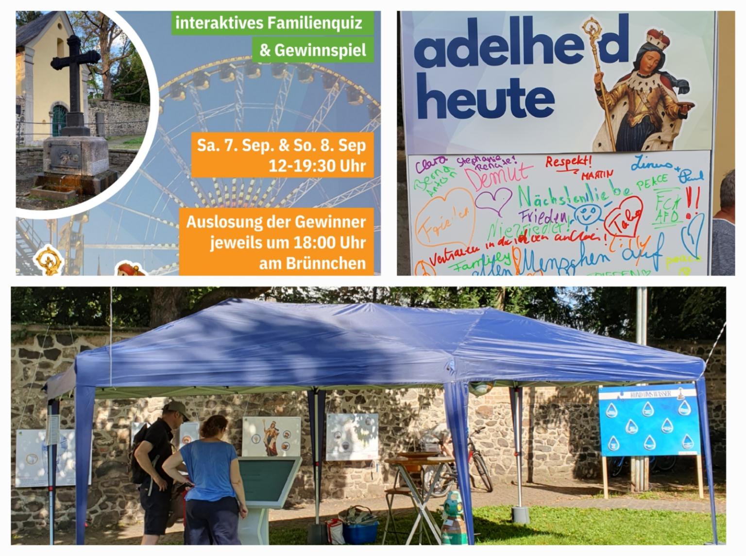 Collage von Aktionen auf dem Pützchens Markt in Bonn